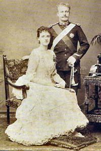 Princess Amelia and Prince Carlos
before their wedding in May 1986